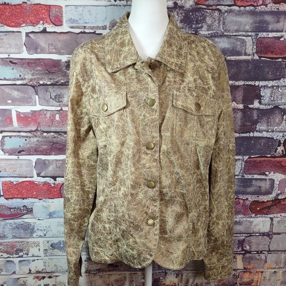 Bamboo Traders Foil Print Jacket